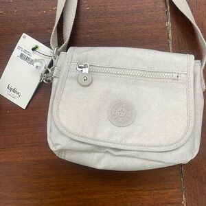 Kipling sabian purse in twist gray